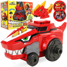 灵动创想百兽总动员玩具机甲恐龙合体战龙神烈焰兽闪电兽 核心机甲系列-烈焰兽