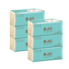 桔子姑娘 抽纸纸巾 3层6包装卫生纸巾餐巾纸 小包面巾纸实惠装 80抽*6包/提