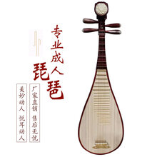 冀音牌琵琶乐器演奏琵琶成人初学民乐考级琴 成人琵琶《7配件配包》《终身维修》