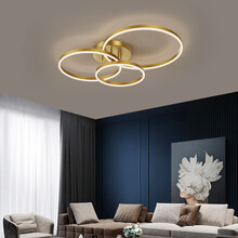 VVS美学灯 客厅灯现代简约大气吸顶灯轻奢卧室灯2021年新款网红家用北欧灯具 全铜100*68无极调光+遥控