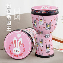 cega幼儿手鼓非洲鼓幼儿园儿童标准初学者丽江手拍鼓乐器 大10粉兔子           (免调音·经典款