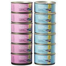 猫罐头成猫幼猫金枪鱼白肉主食罐24罐170g增肥零食湿粮 170g*12罐 混合口味