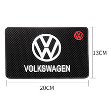 汽车防滑垫车用硅胶中控台耐高温置物垫手机车载摆件贴车内装饰品 大众专用防滑垫20*12cm