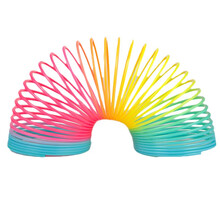 玩具弹簧圈 儿童弹簧玩具弹力拉环魔术彩虹圈发光超大号怀旧七彩叠叠乐MYFS 8709台色同款