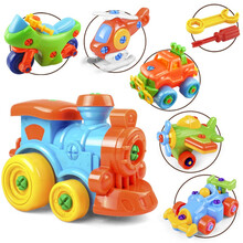 可拆摩托车儿童3-6岁早教启蒙玩具宝宝手工拆装动手训练益智玩具幼儿园拆卸螺丝拼插 可拆卸玩具6个套装（随机）