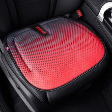 紫风铃果冻凝胶汽车坐垫单片夏季汽车凉垫座垫四季通用小方垫乳胶车垫A-07 圆点红1张