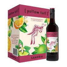 超市	黄尾袋鼠（Yellow Tail）桑格利亚红葡萄配制酒 750ml*6瓶 整箱装 澳大利亚进口