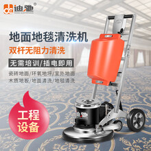 迪驰地毯清洗机双杆多功能刷地机工厂车间洗地机手推式商用酒店宾馆地面清洗机抛光机 标配+钢丝刷+洗石水