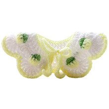 咪贝萌 宠物配饰猫咪狗狗编织猫可爱围脖针织围巾脖子装饰品柯基围兜 黄色 XS