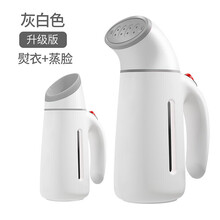 手持式挂烫机小型蒸汽刷电熨斗家用衣服迷你旅行便携式熨烫机 灰白色