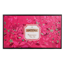 Twinings英国川宁英伦臻享茶叶礼盒 大吉岭锡兰伯爵早餐红茶罐装散茶茶叶 子母壶茶壶茶杯组合送礼