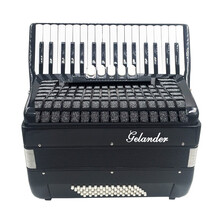 gelander格兰德手风琴GH2011H新款34键60BS贝/斯司考级键盘手风琴金杯升级品牌 黑色