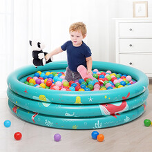 欧培 大号充气波波海洋球池宝宝球池游戏池钓鱼池儿童游戏围栏 130cm 六一儿童节礼物 绿色（单池）