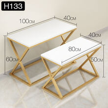 【纳米金色】服装店中岛流水台货架 落地式实木展示架桌子鞋帽架 金色流水台一套