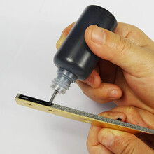 【溪沫】包包油边修补液封边工具修复皮革手工皮具油封保养水性护理油油 18号中档真皮天蓝色