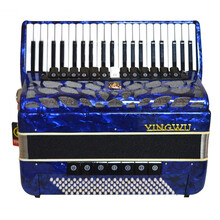 鹦鹉 MINI 迷你9968手风琴41键120BS MINI迷你60BS 823 成人考级初学演奏 鹦鹉迷你120贝斯4排9968 蓝色