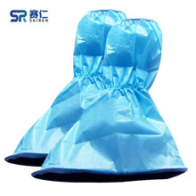 赛仁 一次性医用隔离鞋套 防护鞋套 防滑款 1双装 约高45cm 大码(40-45码) 