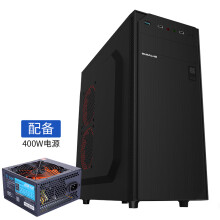 大水牛（BUBALUS）云逸+劲强400W 台式主机电脑机箱电源套装 游戏办公组套（支持ATX主板/支持背线/U3）