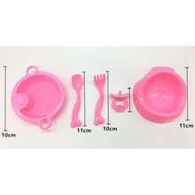 咪露推车 咪露娃娃配件手推车魔术奶瓶餐具摇床浴盆过家家玩具配件 餐具奶嘴便盆5件套 其他尺寸