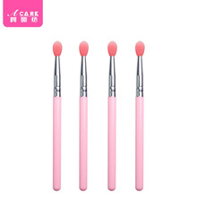 阿嚓热 硅胶唇刷便携款口红刷棒唇膜刷小号迷你化妆刷子 大号粉杆粉刷4支