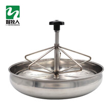 仔猪补料槽小猪产床料槽自动下料槽猪用不锈钢采食槽盆养猪养殖设备 不锈钢大号28CM补料槽