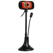 bejoy 高清USB摄像头 台式机笔记本电脑摄像头 视频通话直播摄像头 现货黑红立式摄像头带麦