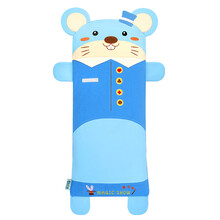 双漫儿童枕头四季通用宝宝枕头透气婴儿荞麦枕头儿童幼儿 天空蓝 【荞麦壳内芯】大号