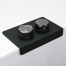 不锈钢布粉器智能填压51mm家用咖啡压粉器四浆58.3mm 58.3四浆布粉+58平底压粉器 +转角垫黑