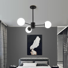 金幻 餐厅吊灯具客厅灯具套餐led卧室灯 魔豆3头吊灯自购光源