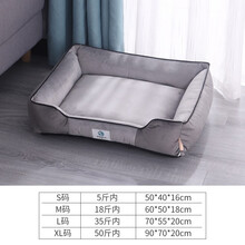 潘友 蒙古包猫窝狗窝冬季保暖猫屋封闭式猫垫子 鹿皮绒可拆洗方窝（银灰色） M码