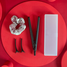 卷发棒宿舍迷你小夹板女拉直发卷发两用刘海卷发棒器迷小型便携式直板夹甲板小功率卷直发器 深渊黑+收纳盒+夹子 +发圈