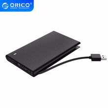 奥睿科（ORICO）2.5英寸移动硬盘盒 连体式收纳 铝合金笔记本SSD外置壳4TB读取保护盒 USB3.0-黑色