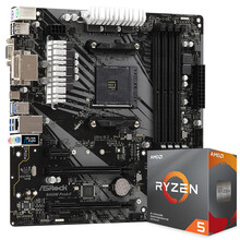 华擎（ASRock）B450M Pro4-F主板+AMD 锐龙5 3600 处理器 板U套装