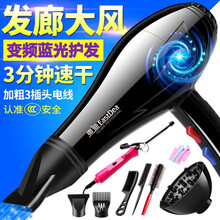 诺美丝（nuomeisi）吹风机家用发廊大小功率冷热风大风力恒温宿舍用学生电吹风 变频强风发廊版【卷发器套餐】