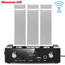 纽曼（Newmine）D10 无线调频户外防水音柱音响套装 室外商铺学校广播背景音乐有源无线壁挂音箱组合(一拖六)