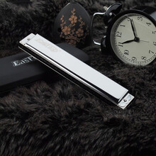 Easttop东方鼎T2403学生初学儿童成人演奏乐器专业24孔复音口琴 G# / 降A 调