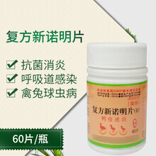 素片兽用1000片猪羊鸡鸭鸟犬猫兔宠物拉稀水产龟鱼用 60片新诺明片(买)