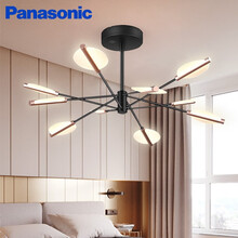 松下（Panasonic）led灯客厅吊灯遥控调光调色卧室吊灯简约大气个性餐厅吊灯 70W 十头吊灯 遥控调光 HHLZ8603