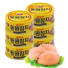 韩国进口东远原味/蛋黄酱金枪鱼罐头100gX3罐油浸吞拿鱼色拉寿司 油浸金枪鱼150gx6罐