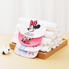 迪士尼（DISNEY）夏季婴儿隔汗巾纯棉加大号幼儿园垫背毛巾吸汗巾 女宝组合装 S码(0-2岁)
