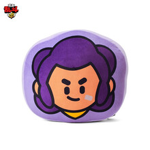 BRAWL STARS 脸型抱枕  动漫卡通周边可爱居家毛绒玩偶LINE FRIENDS荒野乱斗 雪莉