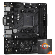 华擎 （ASRock）B550M-HDV主板+AMD 锐龙5 5600X 处理器 板U套装