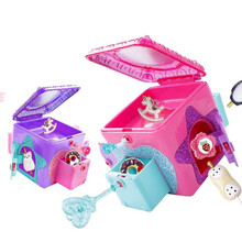 简动文创（JANDOON）惊喜百宝箱首饰盲盒儿童玩具元旦新年礼物公主项链手链女孩过家家玫红色+紫色 JD-66738