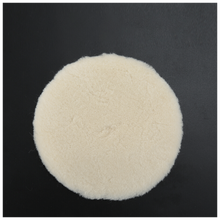 羊毛抛光盘汽车美容抛光轮自粘型羊毛盘气动抛光打蜡羊毛球 4寸100mm直径