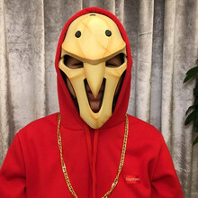 面具男鬼面具万圣节装扮服装死神披风斗篷吸血鬼装扮道具 守望先锋