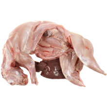 中心忠味兔肉 新鲜兔子肉 现杀整只新鲜兔肉 不带头内脏 生兔肉 1只无头兔肉（约2斤）