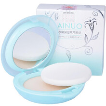 爱诺 干湿两用粉饼 干粉定妆 湿粉饼 闪粉定妆 定妆粉饼遮瑕控油不易脱妆 遮斑遮瑕 水嫩保湿两用粉饼7g(2#闪粉)