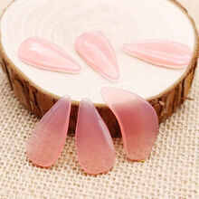 半月古筝指甲儿童成人弹古筝的指甲演奏送古筝指甲套古筝胶布 透明大号8片【送指甲套2盒+收纳包+胶布】