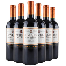 国际	智利中央山谷原装原瓶进口 Concha y Toro干露侯爵葡萄酒 整箱红酒 梅洛红葡萄酒 750ml*6整箱装