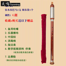 新款胶木竖吹仿红木巴乌A调降BC调G调F调小学生初学入门乐器 套餐一:竖吹仿红木G调巴乌+绒布袋+